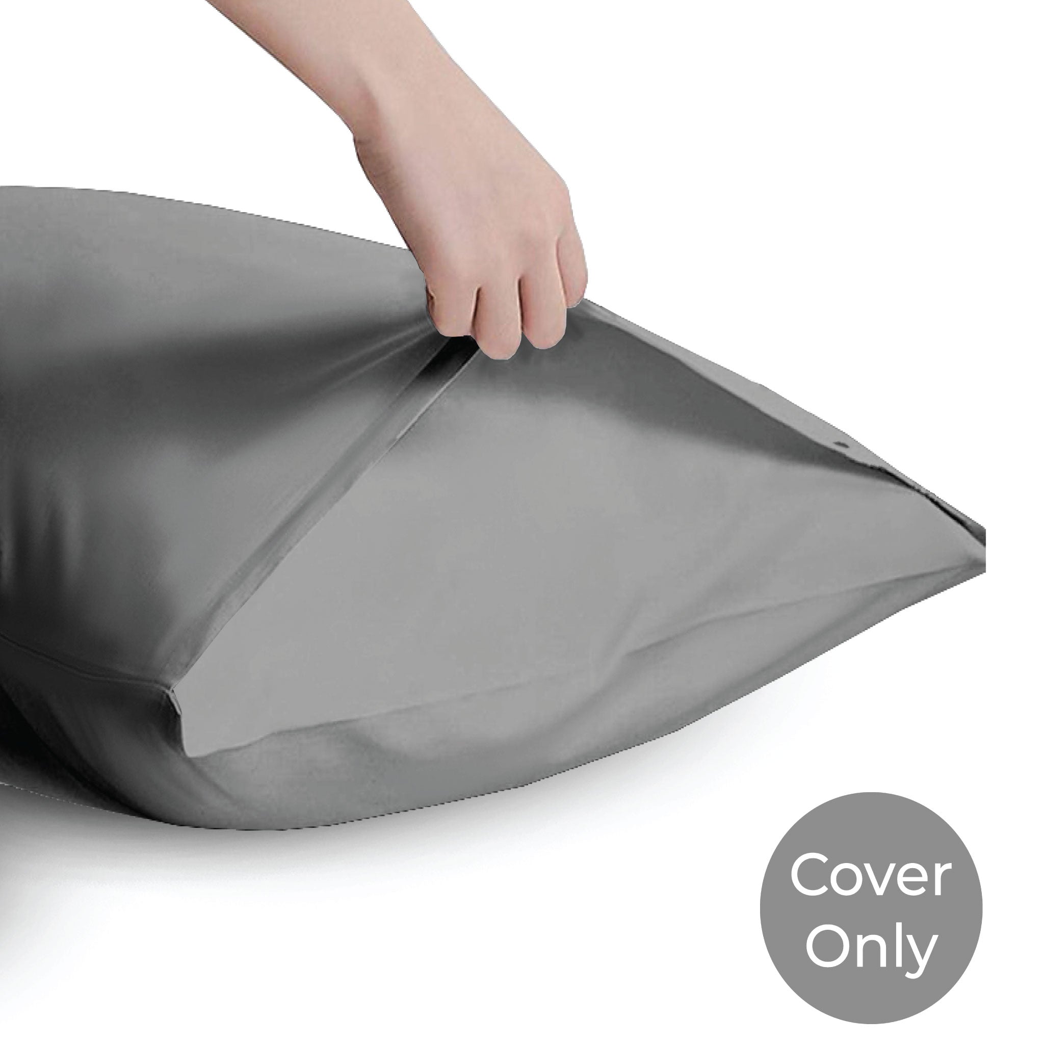 Siesta Zen 100% Egyptian Cotton Pillow Cover Set (2 Pieces) 300 Thread Count Percale, Ultra-Soft, Housewife Style Hotel Quality Pillowcases