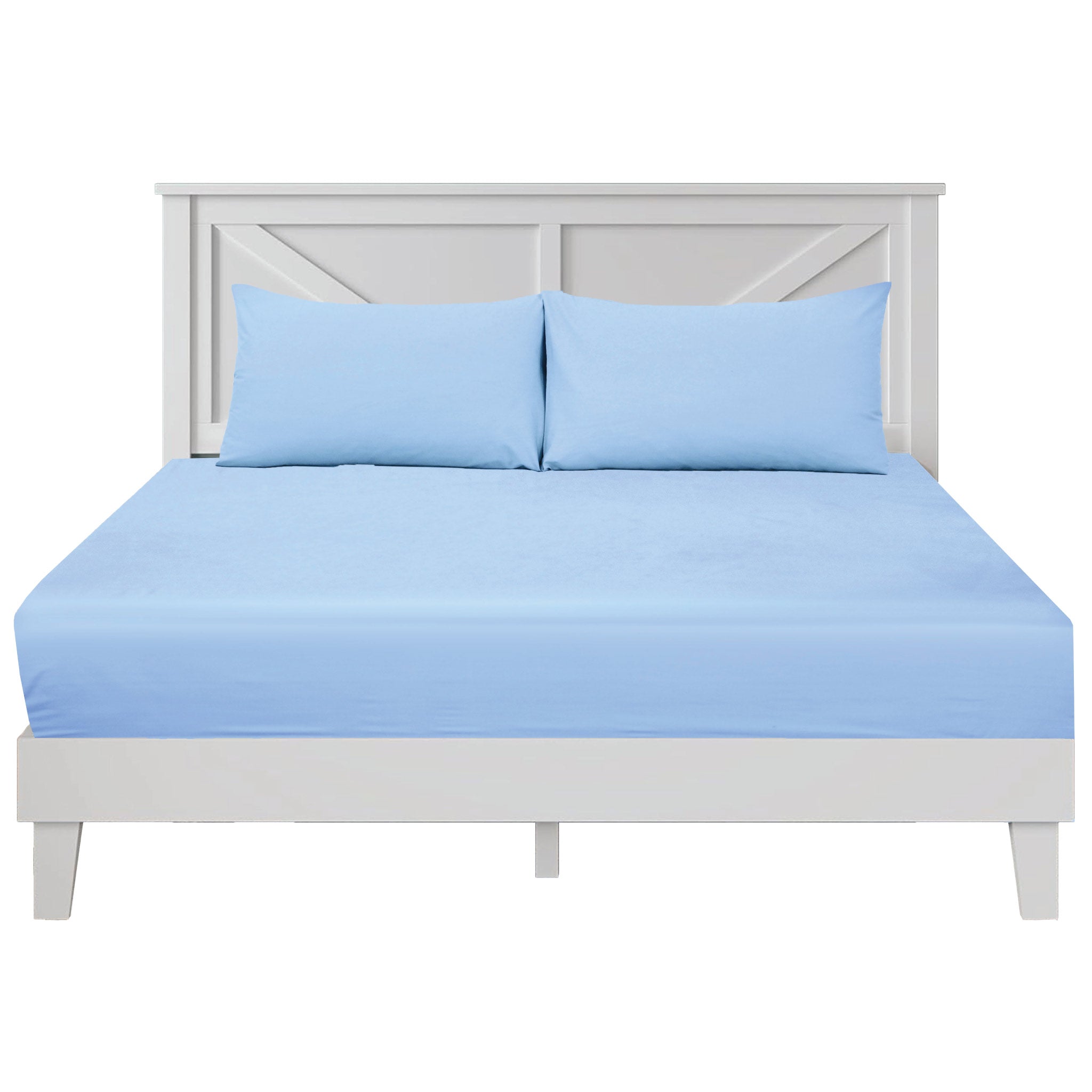 Siesta Zen 3 Piece Cotton Rich Fitted Sheet Set, 250 Thread count, 30cm Deep Pocket, Ultra Soft & Wrinkle Resistant